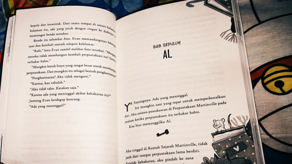 Sampul buku The Lost Library karya Rebecca Stead dan Wendy Mass terbitan Gramedia Pustaka Utama.