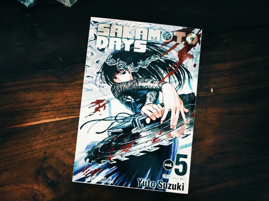 Ilustrasi karakter utama Taro Sakamoto dari serial Sakamoto Days